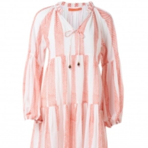 Oliphant Long-Sleeve Striped Mini Dress - New with Tags - Picture 2 of 4